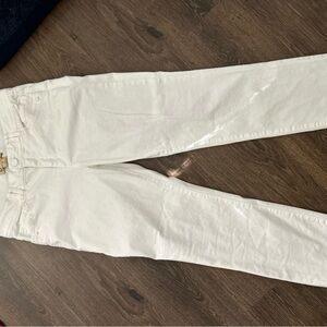 Democracy White Straight Leg Jeans Classic Style